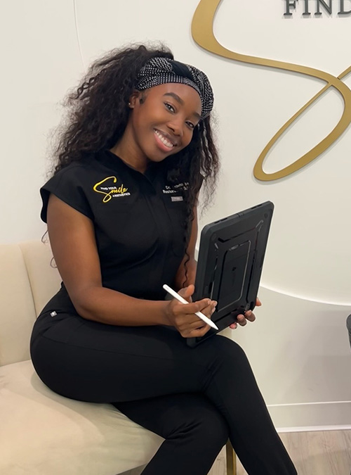 Dr. Ijeoma Igwe in patient lounge